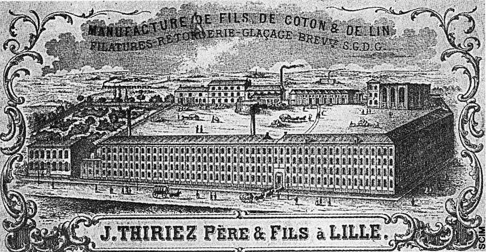 Une manufacture Thiriez, représentée dans les archives du musée.