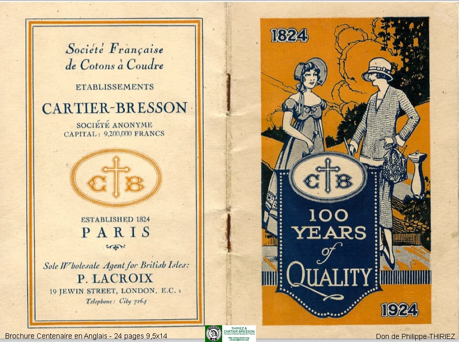 Document du fonds du musée TCB