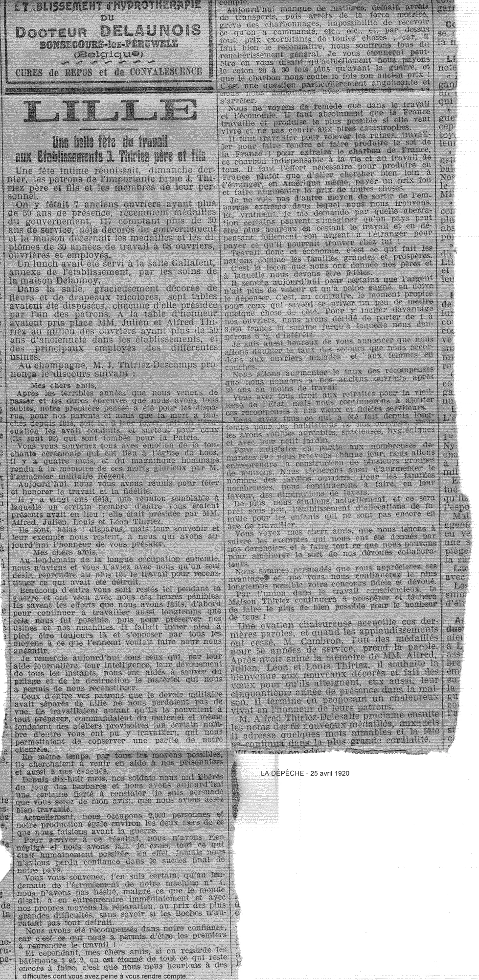 Document du fonds du musée TCB