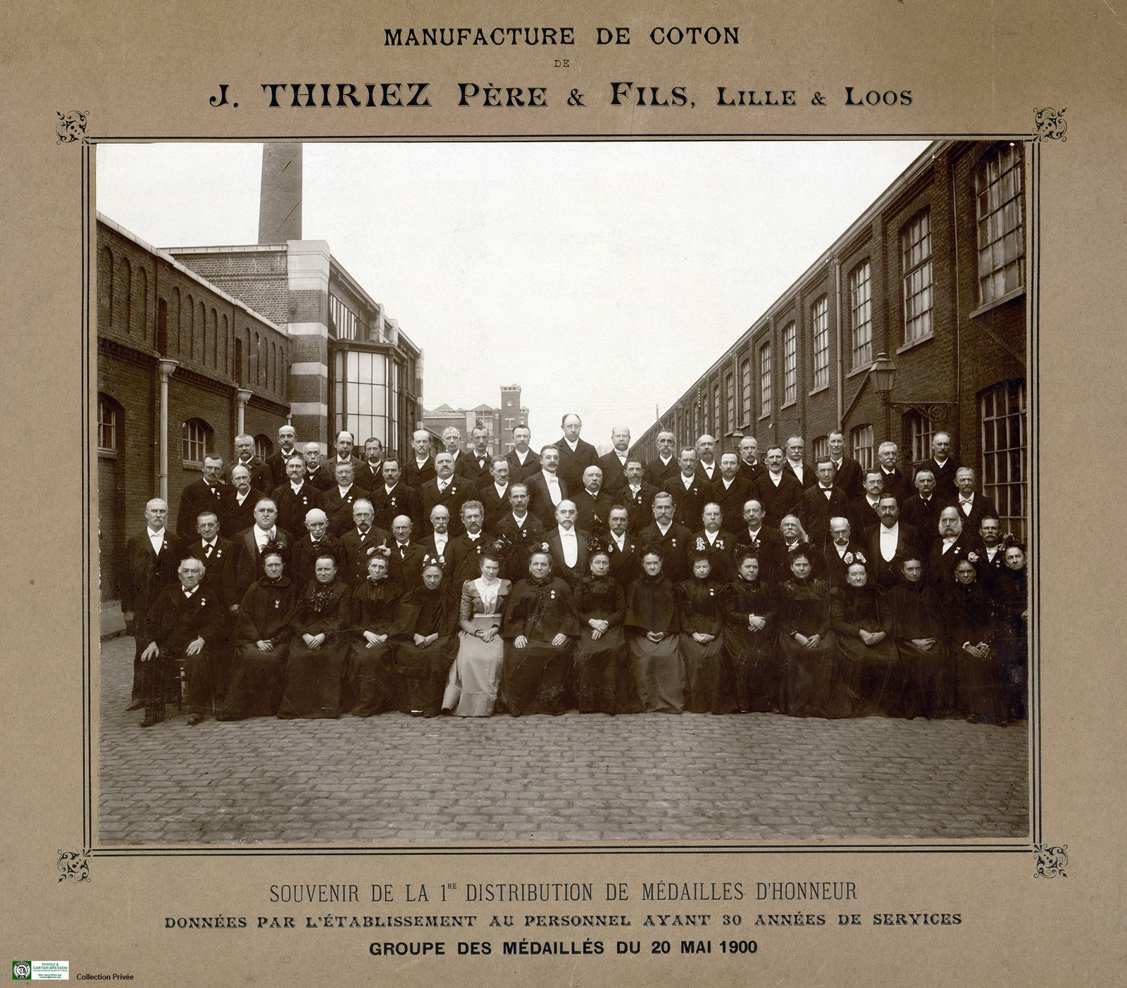 Fête du travail aux Ets THIRIEZ de Loos le 20 mai 1900