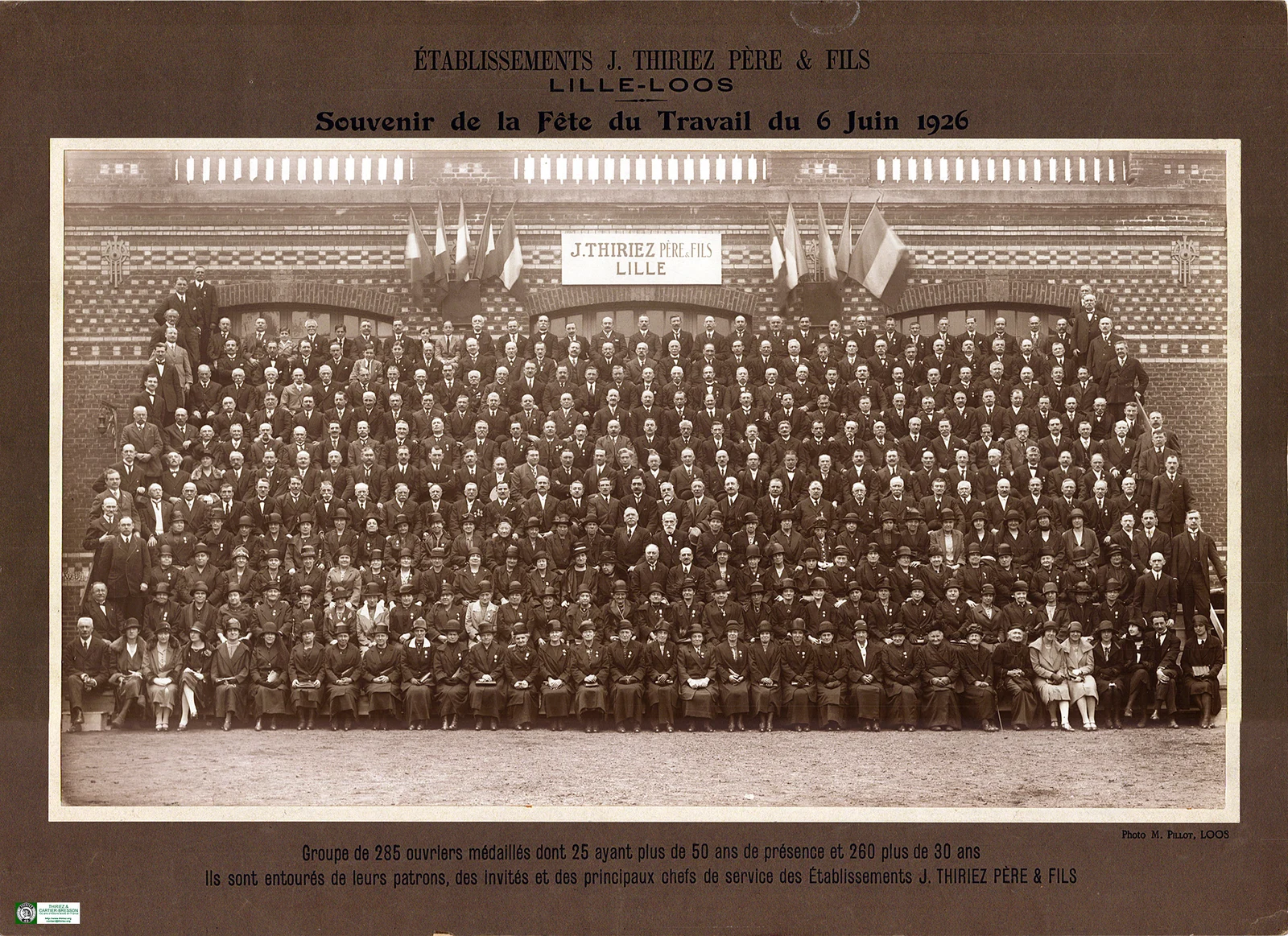 Fête du travail aux Ets THIRIEZ de Loos le 6 juin 1926