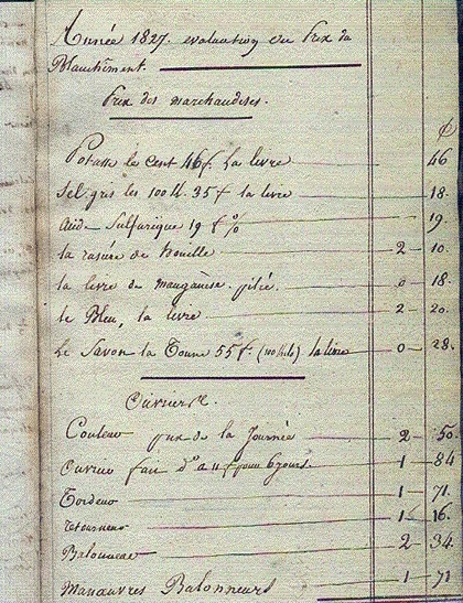 Document du fonds du musée TCB