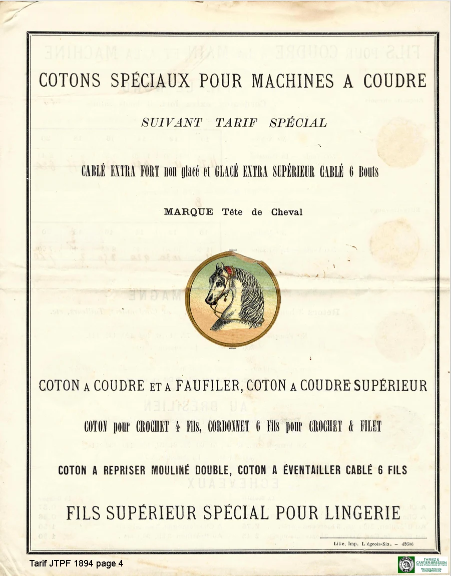 Document du fonds du musée TCB