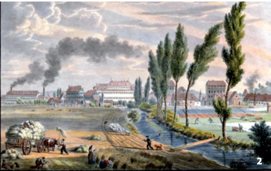 DMC à Dornach, vue de 1823