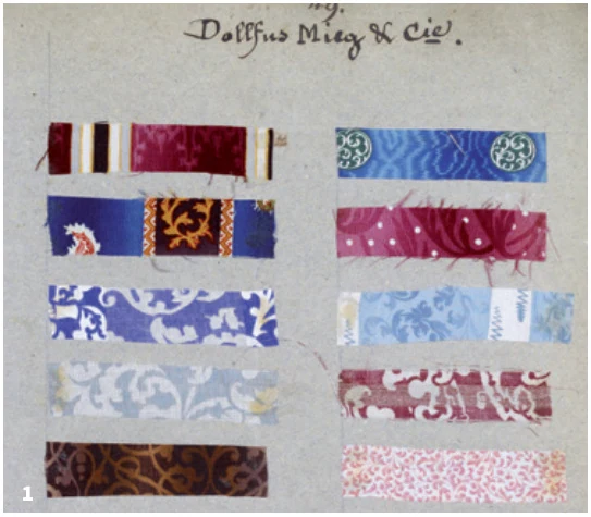 Des échantillons d’étoffes Dollfus-Mieg