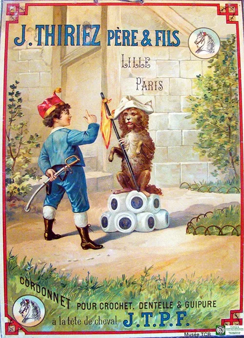 Nouvelle entrée au Musée TCB : Ancienne Publicité JTPF "le garçon et le chien"