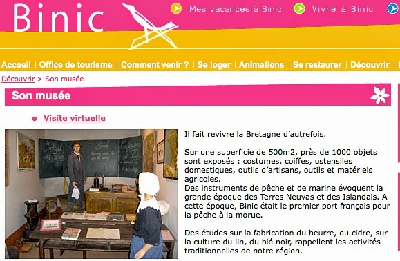 Le Musée de BINIC choisit le fil THIRIEZ
