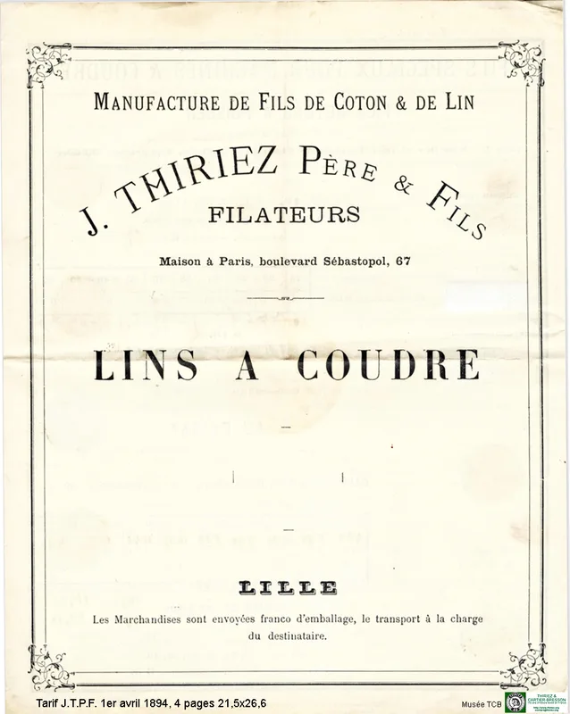 Tarif JTPF de 1894