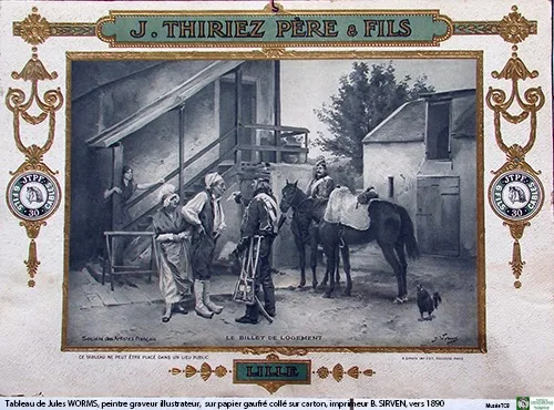 Tableaux d'artistes : Worms et Guillou, pour les Ets THIRIEZ